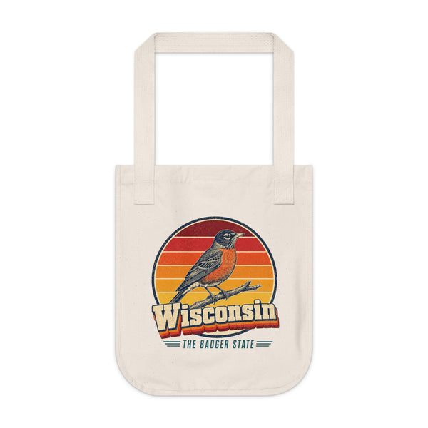 Wisconsin American Robin Tote Bag