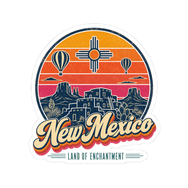 New Mexico Retro Sunset Sticker