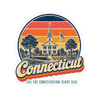 Connecticut Colonial Town Green Sticker