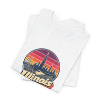 Illinois Retro Sunset Tee