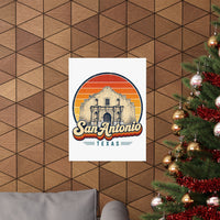 San Antonio Retro Sunset Poster