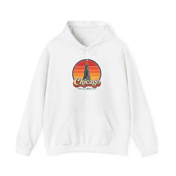 Chicago Retro Sunset Hoodie