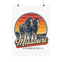 Missouri Clydesdale Horses Poster