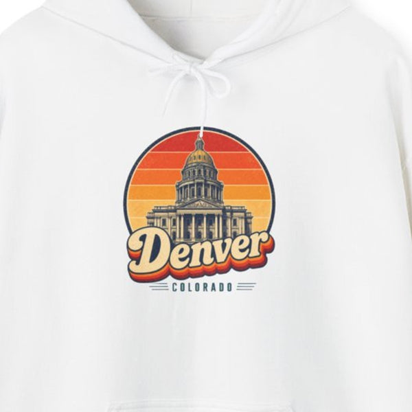 Denver Retro Sunset Hoodie
