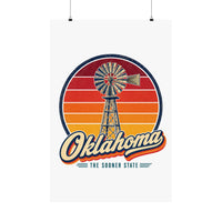 Oklahoma Prairie Windmill Poster