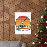 Oklahoma City Retro Sunset Poster