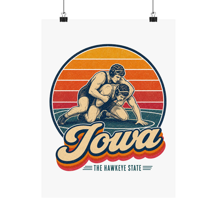 Iowa Wrestling Poster