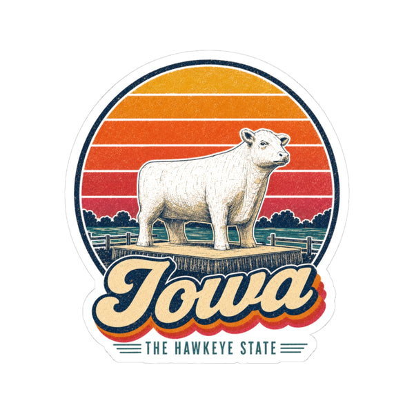 Iowa State Fair Butter Cow Sticker