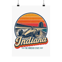 Indiana Vintage Open Wheel Race Car Poster