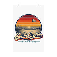 South Carolina Coastal Golf Poster