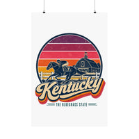 Kentucky Retro Sunset Poster