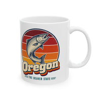 Oregon Leaping Salmon Mug