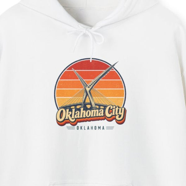 Oklahoma City Retro Sunset Hoodie