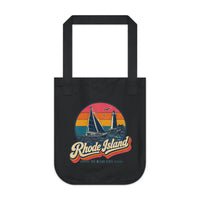 Rhode Island Retro Sunset Tote Bag