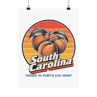 South Carolina Peaches Poster