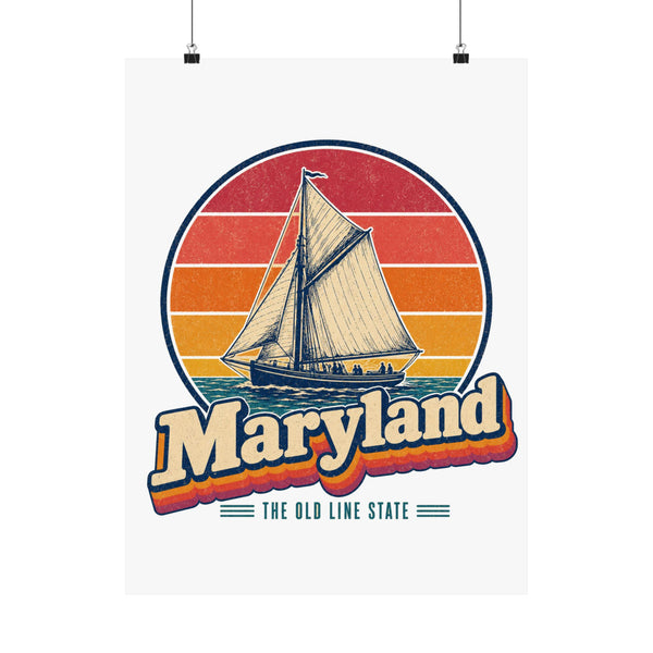 Maryland Skipjack Sailboat Poster