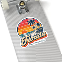 Florida Palm Trees And Beach Sticker