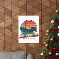 Massachusetts Classic Boston Baseball Poster