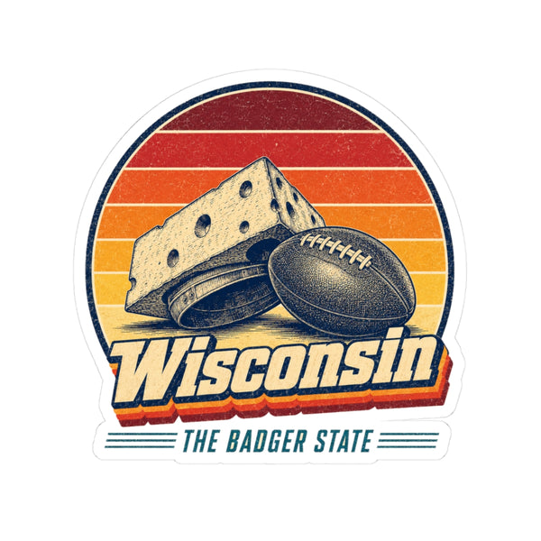 Wisconsin Cheesehead Football Sticker