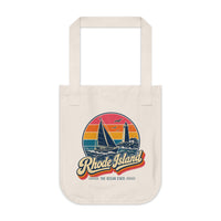 Rhode Island Retro Sunset Tote Bag