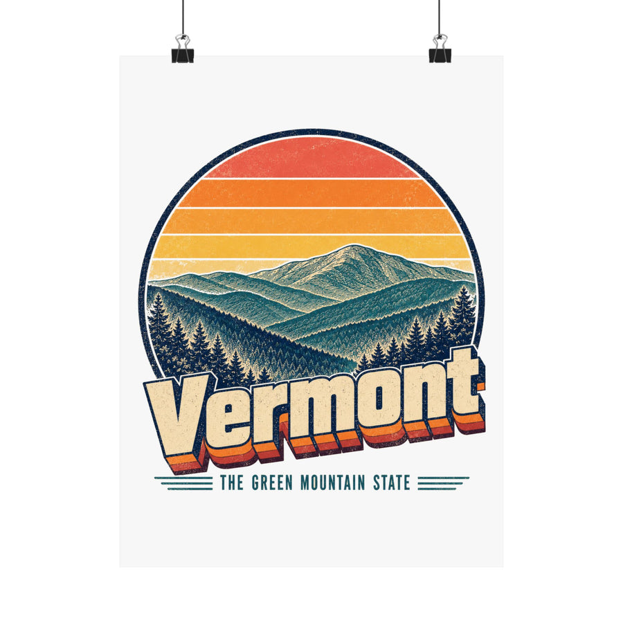 Vermont Green Mountains Poster