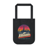 Illinois Retro Sunset Tote Bag
