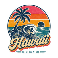 Hawaii Retro Sunset Tee