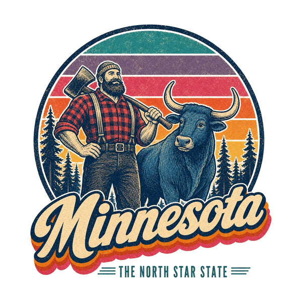Minnesota Paul Bunyan And Babe Tee