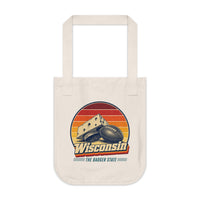 Wisconsin Cheesehead Football Tote Bag