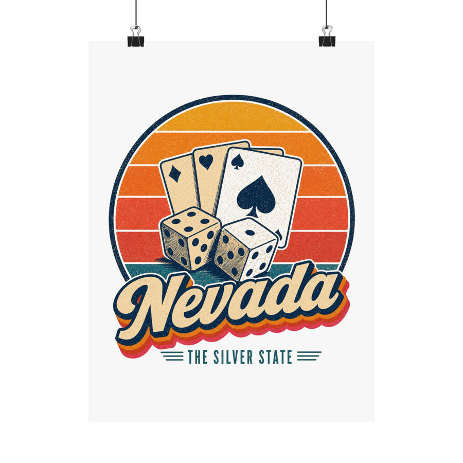 Nevada Dice And Playing Cards Poster