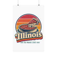 Illinois Deep Dish Pizza Poster