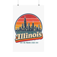 Illinois Chicago Skyline Poster