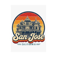 San Jose Retro Sunset Poster