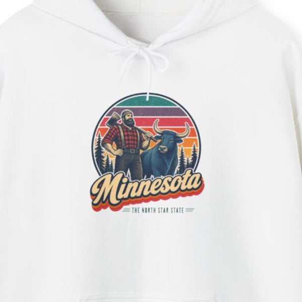 Minnesota Paul Bunyan And Babe Hoodie