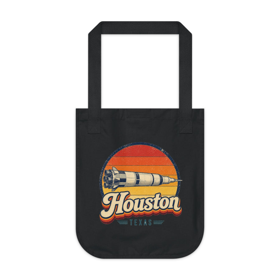 Houston Retro Sunset Tote Bag