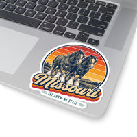 Missouri Clydesdale Horses Sticker