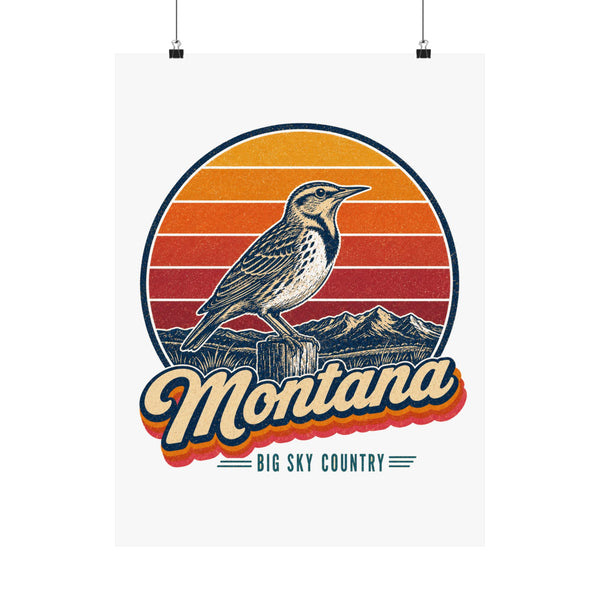 Montana Western Meadowlark Poster