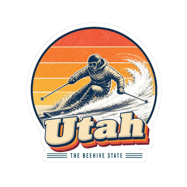 Utah Powder Skiing Sticker