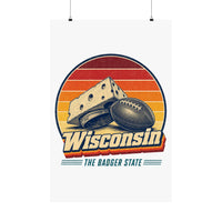Wisconsin Cheesehead Football Poster