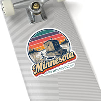 Minnesota Ice Fishing House Sticker