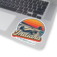 Indiana Vintage Open Wheel Race Car Sticker