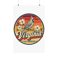 Virginia Cardinal On Dogwood Poster