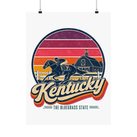 Kentucky Retro Sunset Poster