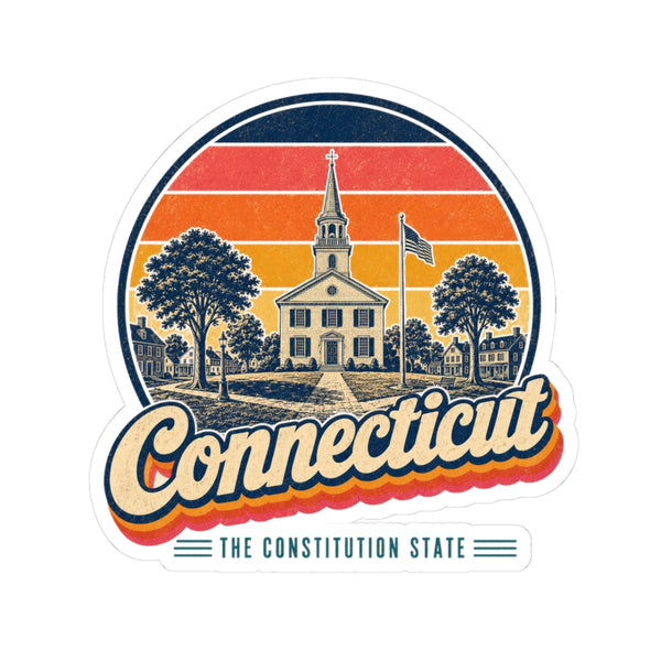 Connecticut Colonial Town Green Sticker