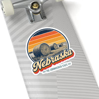 Nebraska Hay Bales Sticker