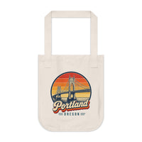 Portland Retro Sunset Tote Bag