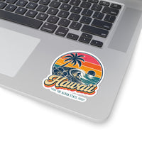Hawaii Retro Sunset Sticker