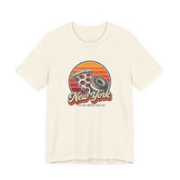 New York Pizza Slice And Bagel Tee