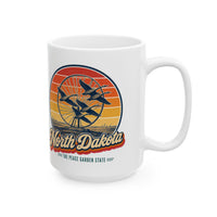 North Dakota Enchanted Highway Geese In Flight Mug