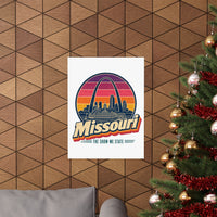 Missouri Retro Sunset Poster